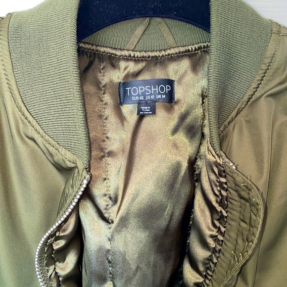 TOPSHOP Oversized Bomber Jacket - Picture 3 of 4